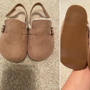 Suede and Sherpa slides